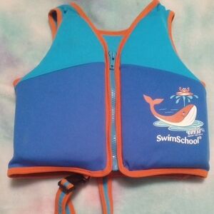 Kids Swim Vest - Blue and Orange